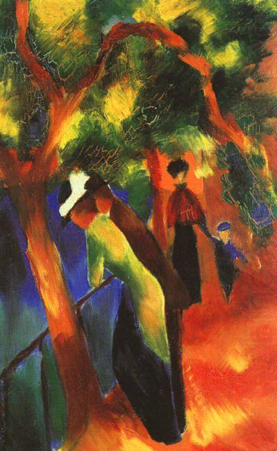 Sunlight Walk, August Macke